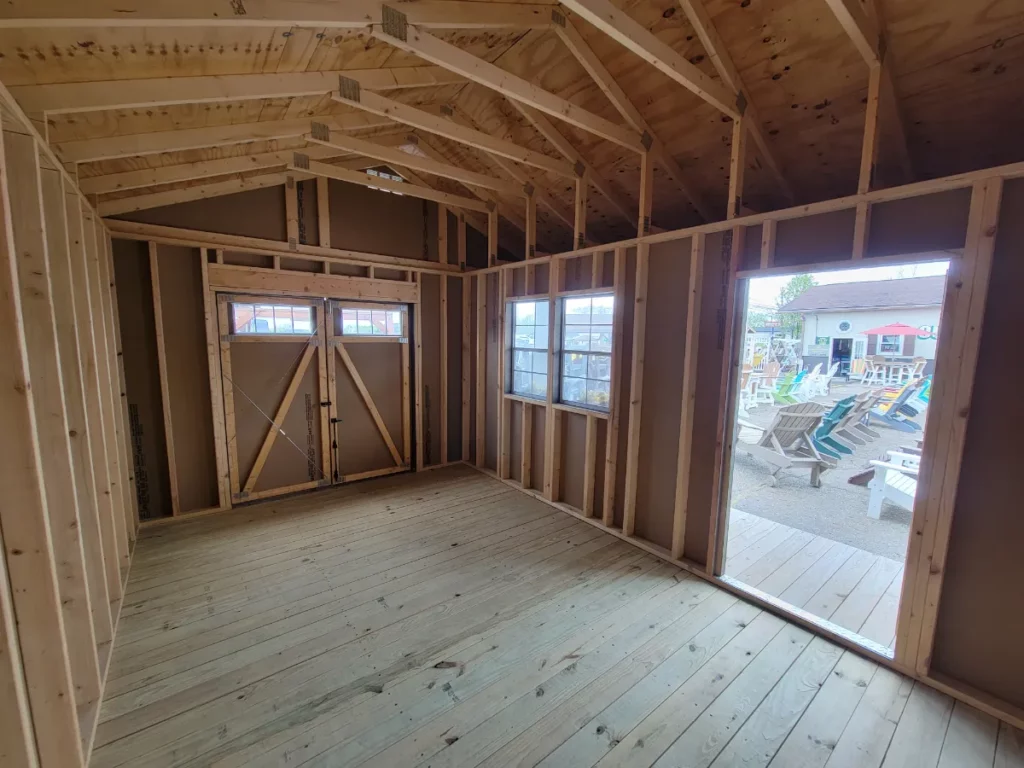 cabin style shed