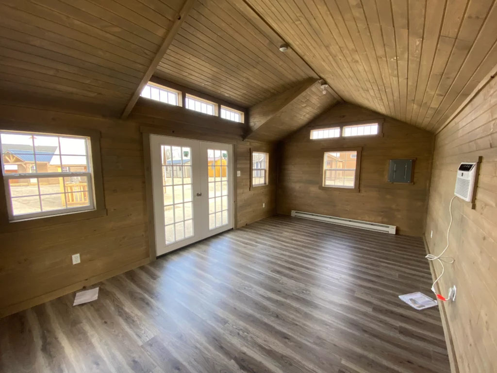 modern cabin interior