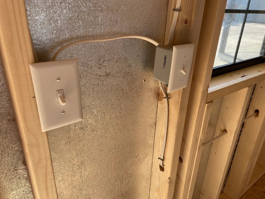 light switch prefab cabin