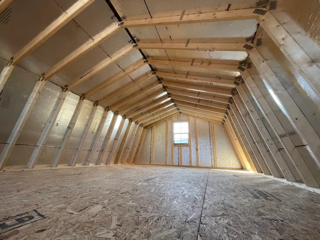 prefab cabin interior loft