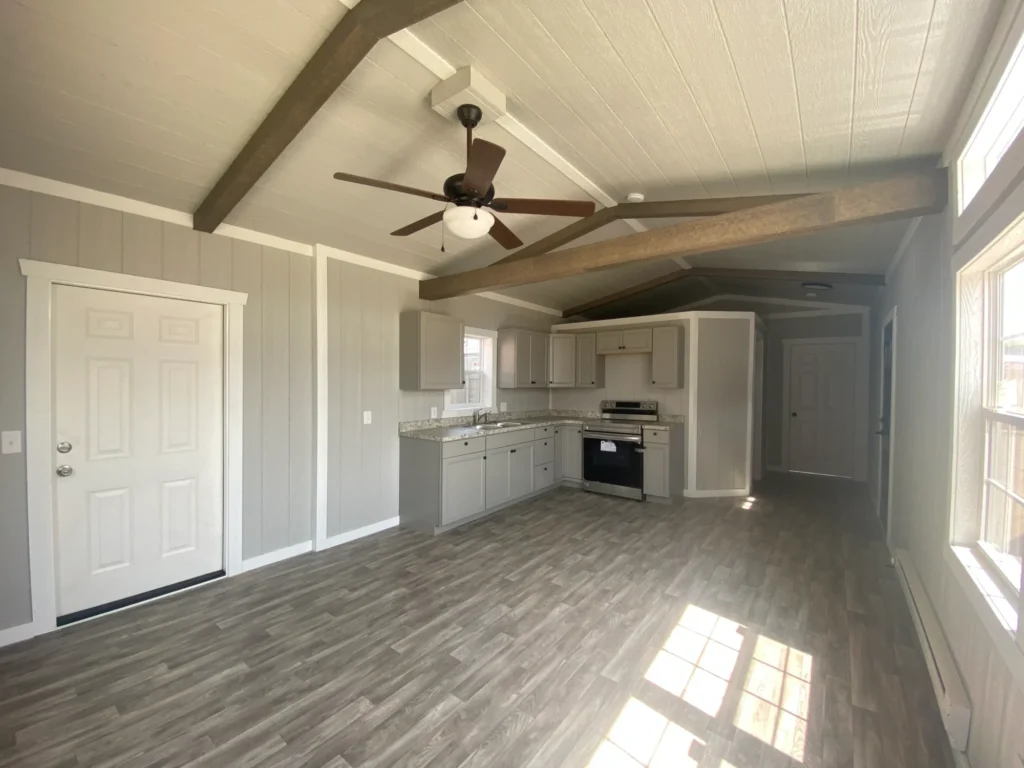 Small shed house interior