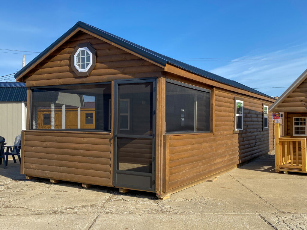 Are log homes energy efficient Ohio Cabins And Structures